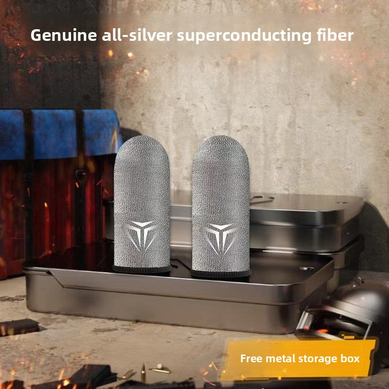 Silver-Fibre Gaming Finger Sleeves for Phones & Tablets