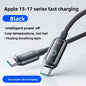 Smart Power-Off Braided Charging Cable with Indicator Light – 1.2m