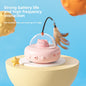 Automatic Moving Cat Toy with Feather & Laser – Beige or Pink