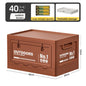 Foldable Side-Opening Camping Storage Box – Optional Wooden Top