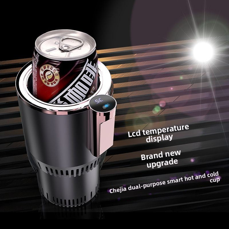 12V Car Heating & Cooling Cup with Temperature Display