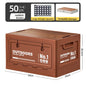 Foldable Side-Opening Camping Storage Box – Optional Wooden Top