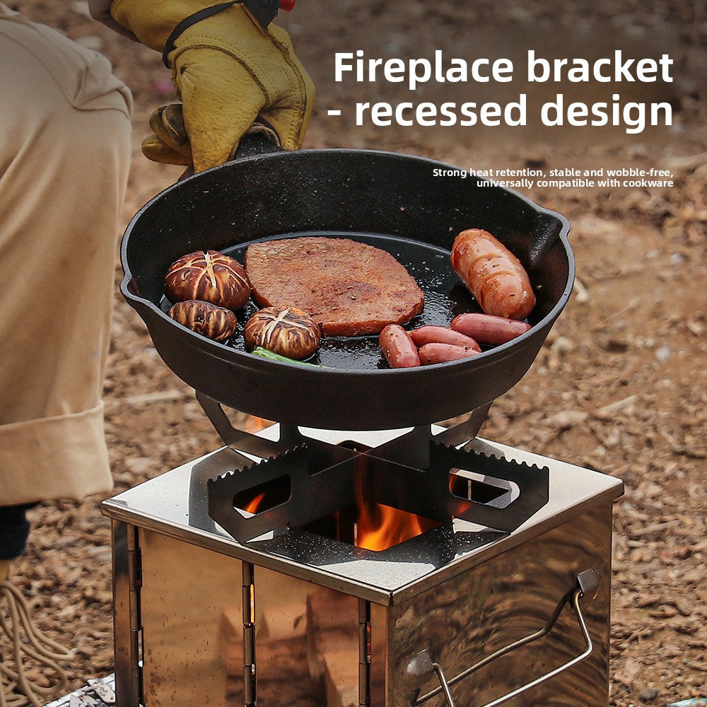 Folding Stainless Steel Charcoal Camping Stove