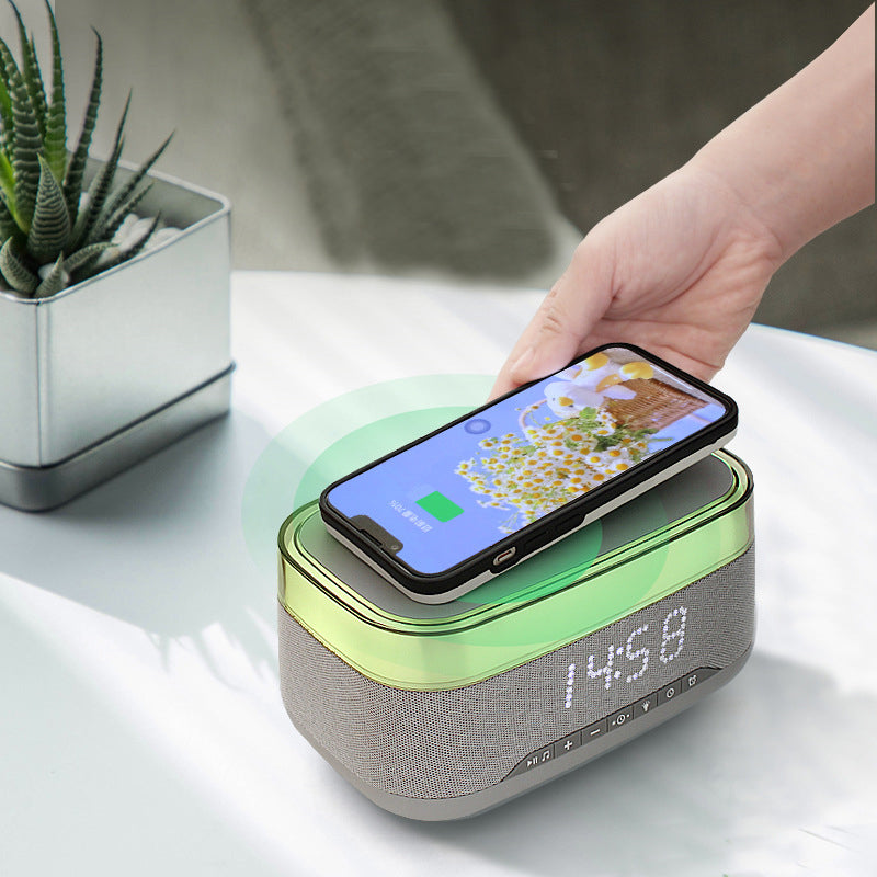 Glow Time 4-in-1 Smart Clock | Speaker & Wireless Charger