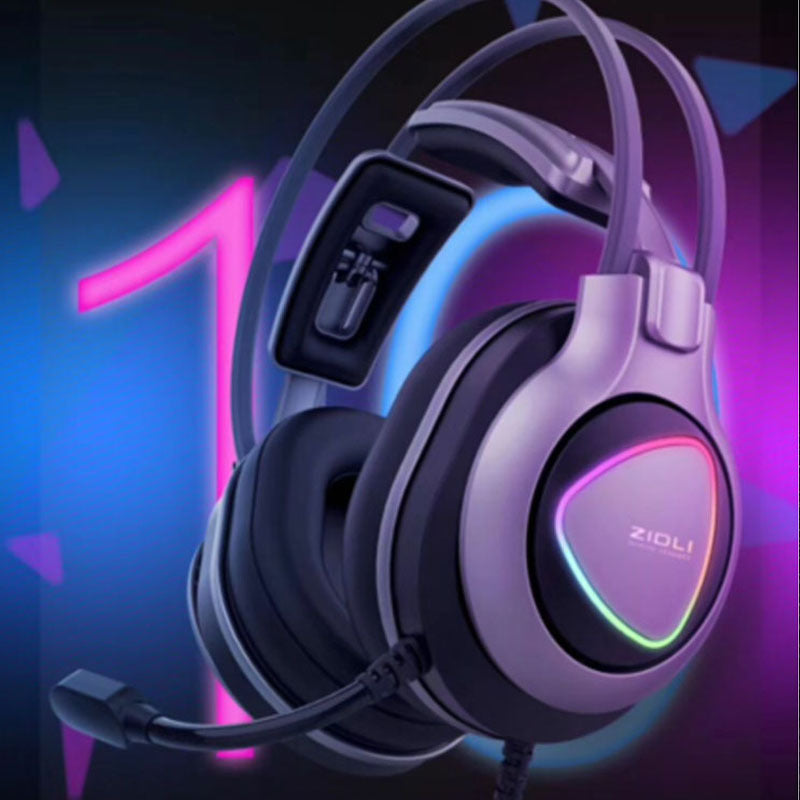 ZIDLI ZH10 Wired USB RGB Gaming Headset with Microphone