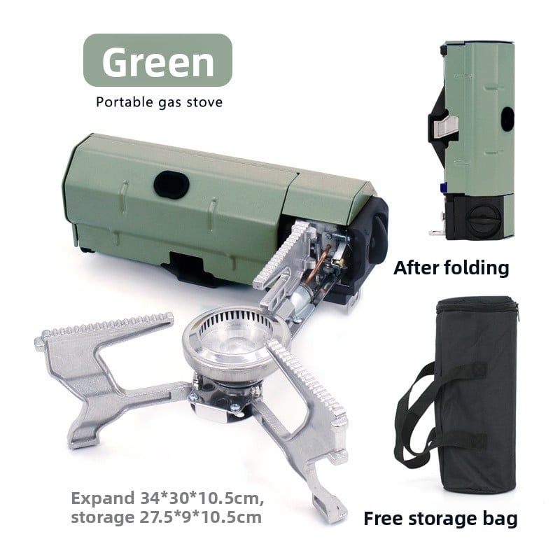 Portable Butane Camping Stove with Built-in Ignition