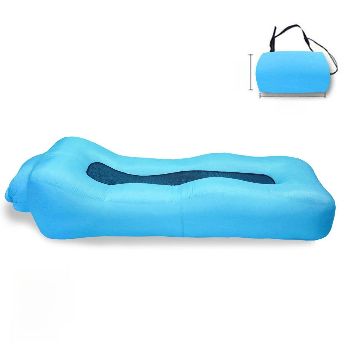 Portable Inflatable Camping Lounger – 190 × 75 × 45 cm