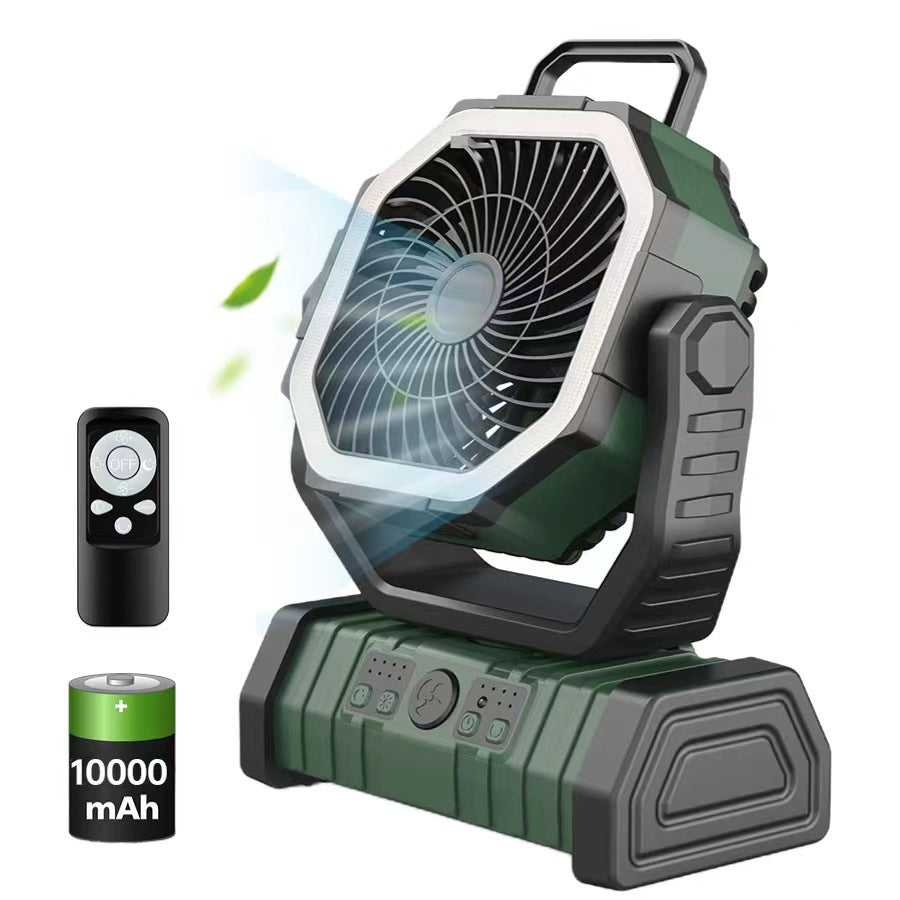 USB Rechargeable Folding Camping Fan with Oscillation
