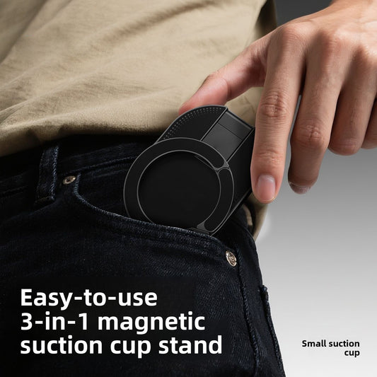 S09 3-in-1 Foldable Magnetic Phone Holder with Suction Cup & Clip — QIUOLA | qiuola.com