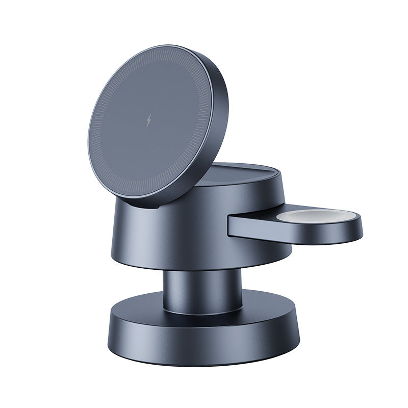 3-in-1 Magnetic Wireless Charging Station with Night Light — QIUOLA | qiuola.com