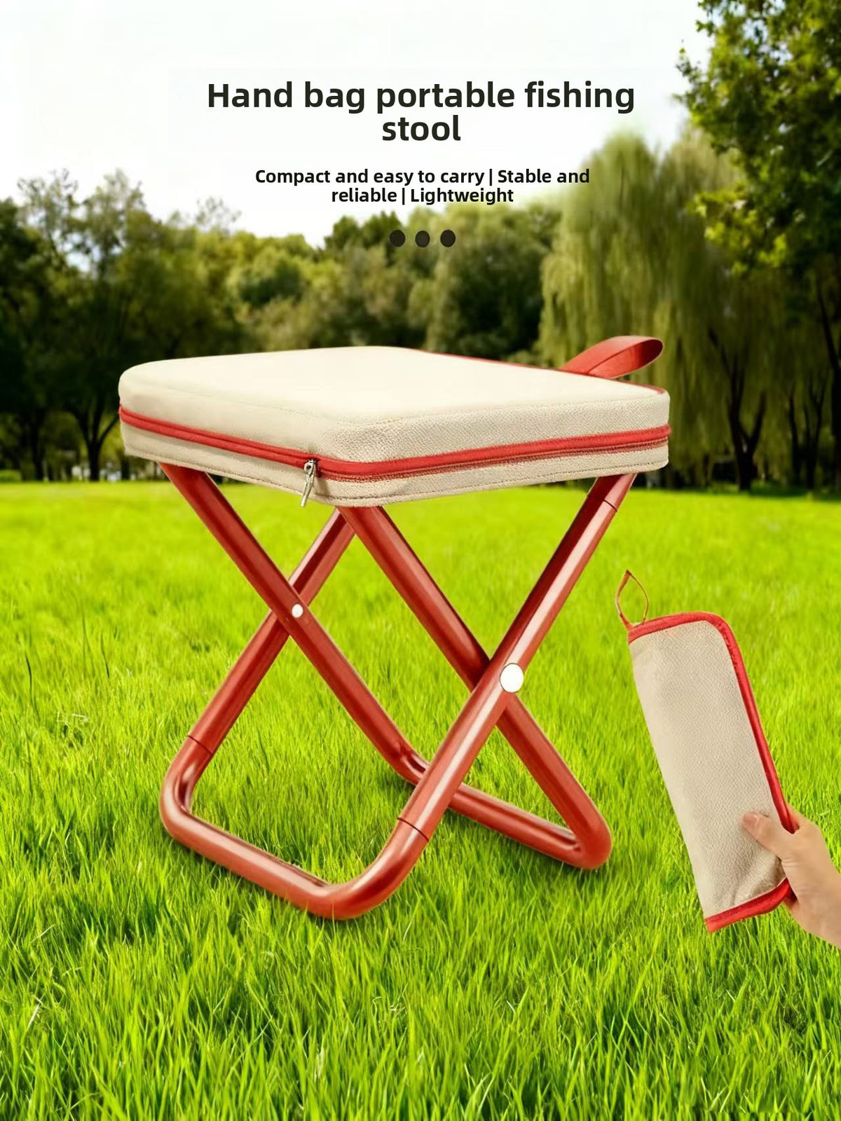 Portable Folding Camping Chair – Steel Frame
