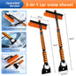3-in-1 Telescopic Car Snow Brush, Ice Scraper & Shovel