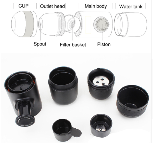 Brew Go Portable Mini Coffee Maker