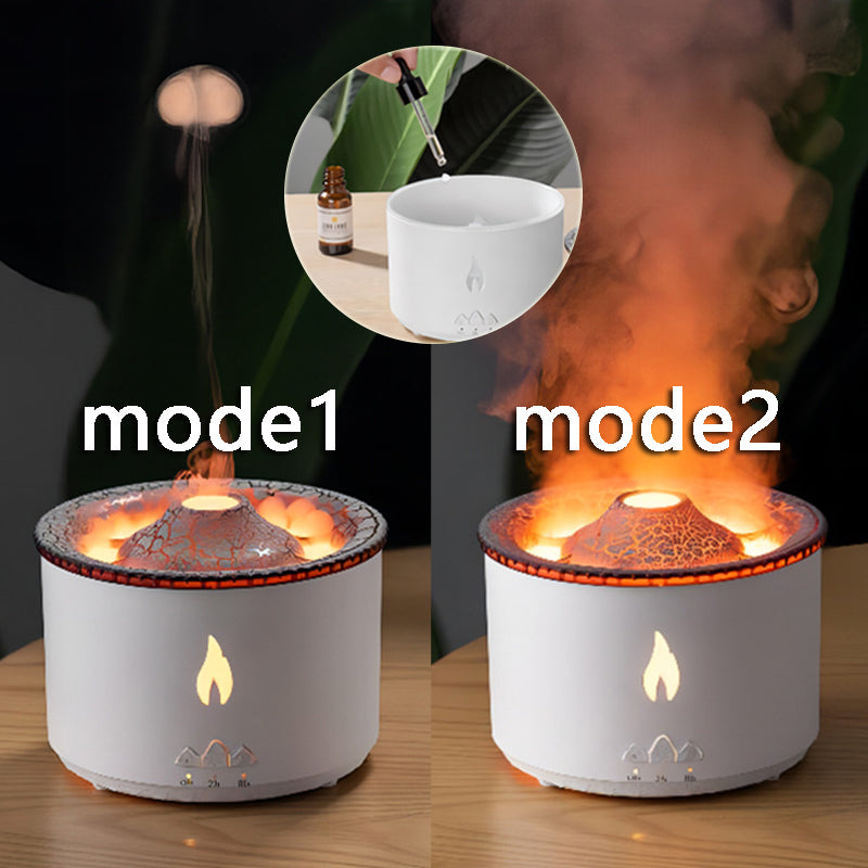Volcano Flame Mist Diffuser | Aromatherapy Humidifier