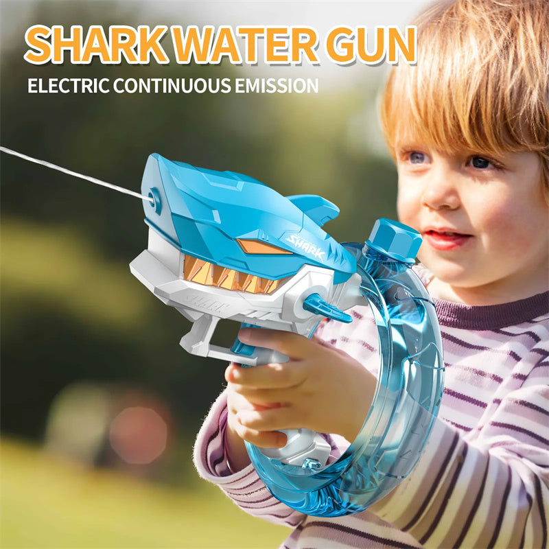 Shark Blast Electric Water Gun | Auto-Fire Summer Toy