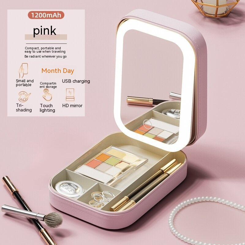 Glow Vanity Box | LED Mirror Makeup Organizer