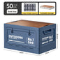 Foldable Side-Opening Camping Storage Box – Optional Wooden Top