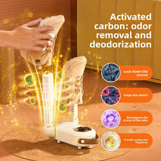 Foldable Electric Shoe Dryer – Timer, 150W