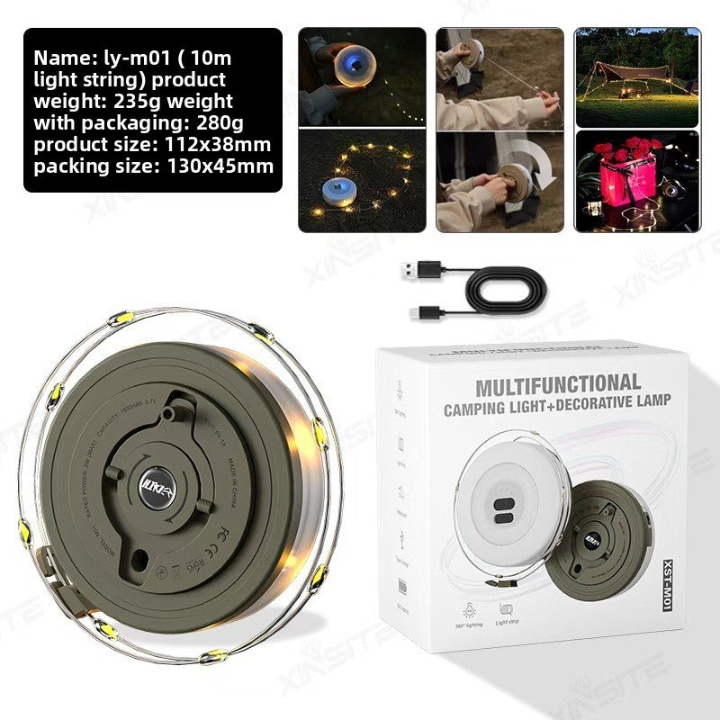 Retractable LED Camping Light Strip – 6m, 10m & 20m Options