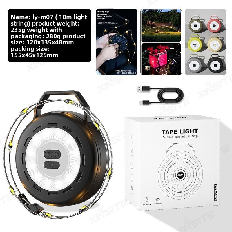 Retractable LED Camping Light Strip – 6m, 10m & 20m Options