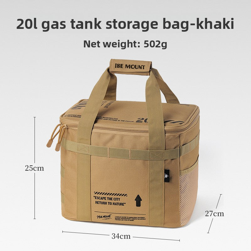 20L Camping Cookware Storage Bag with Dividers