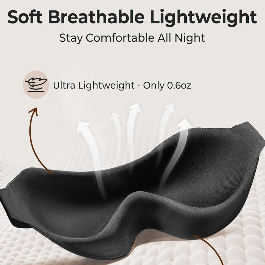 3D Memory Foam Sleep Mask with Breathable Ice Silk — QIUOLA | qiuola.com