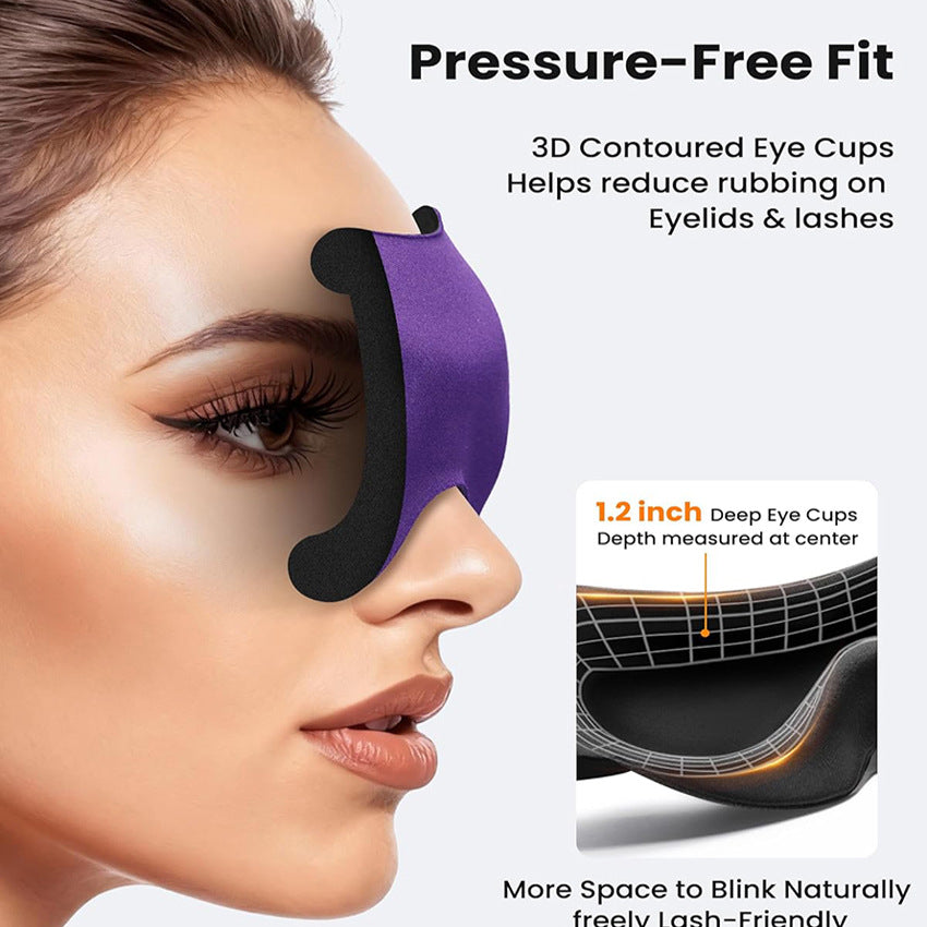 3D Memory Foam Sleep Mask with Breathable Ice Silk — QIUOLA | qiuola.com