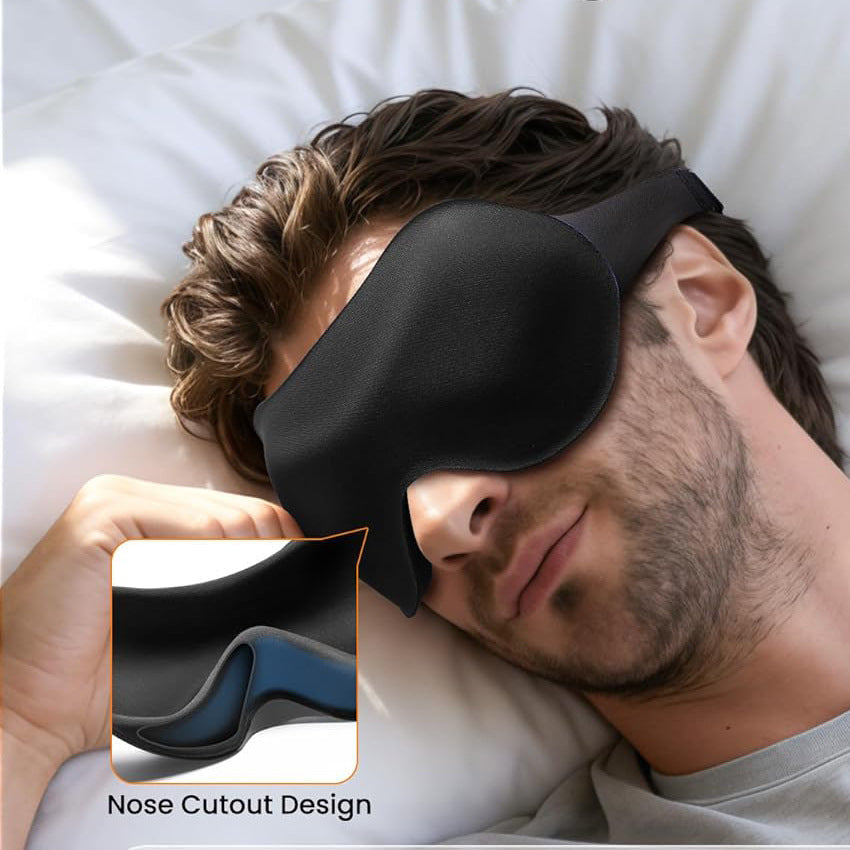 3D Memory Foam Sleep Mask with Breathable Ice Silk — QIUOLA | qiuola.com