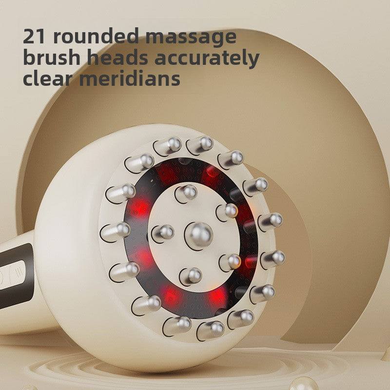 Rechargeable Heated Cupping Massager with Essential Oil – Off-White