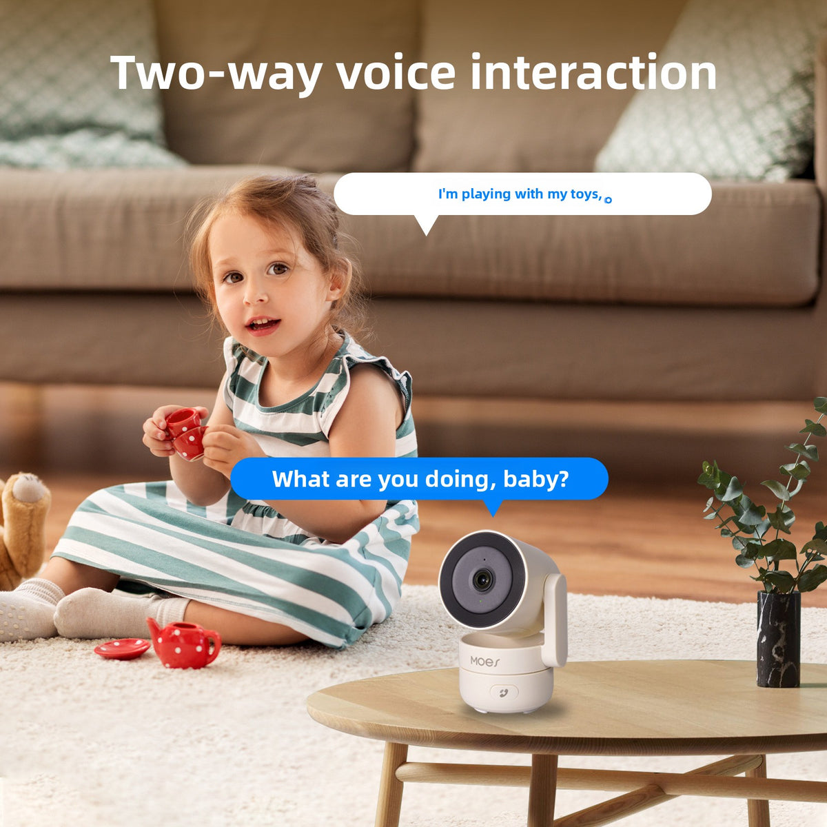 4MP Indoor WiFi Security Camera with Night Vision