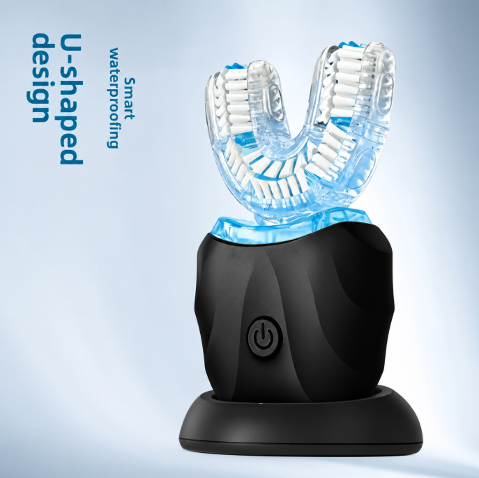 JS508 U-Shaped Sonic Electric Toothbrush & Brush Head Options