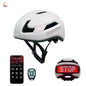 Bluetooth Cycling Helmet with Rear LED Display – Black or White