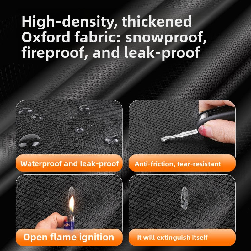 Thickened Magnetic Car Windshield Snow Cover Oxford Sun Shade Protector Half Cover