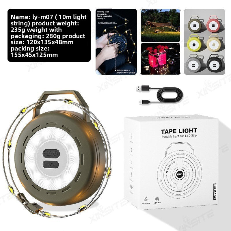 Retractable LED Camping Light Strip – 6m, 10m & 20m Options