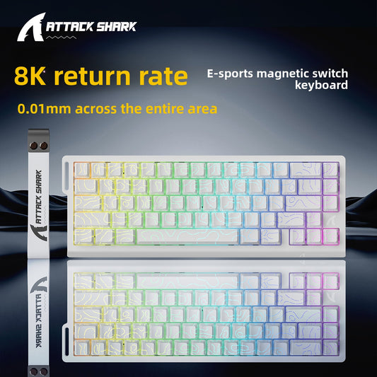 66-Key Magnetic Switch RGB Gaming Keyboard – Wired USB