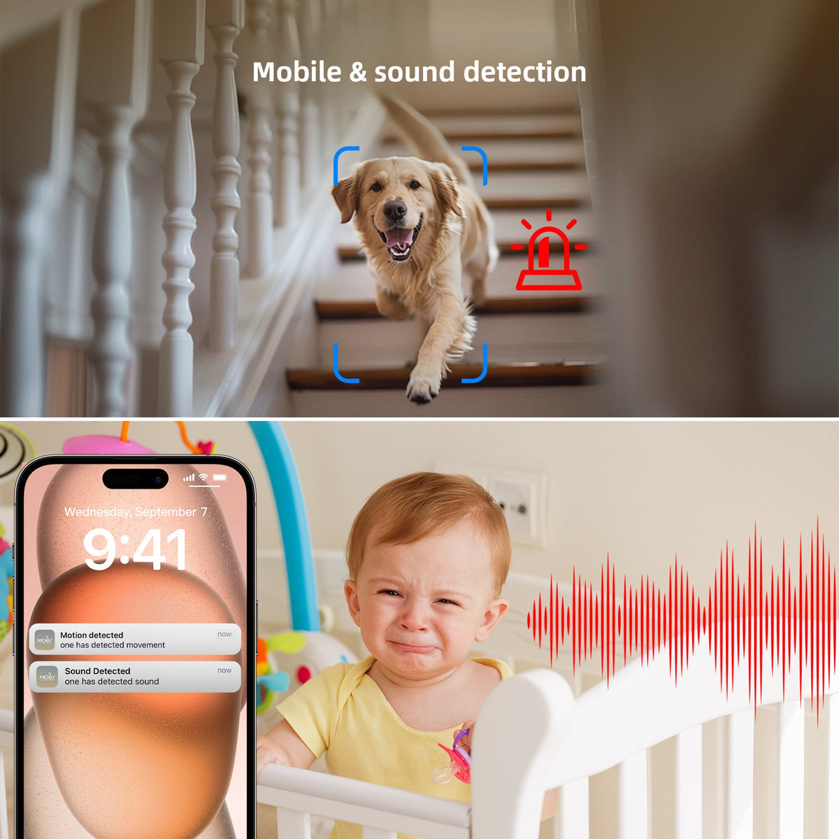 4MP Indoor WiFi Security Camera with Night Vision