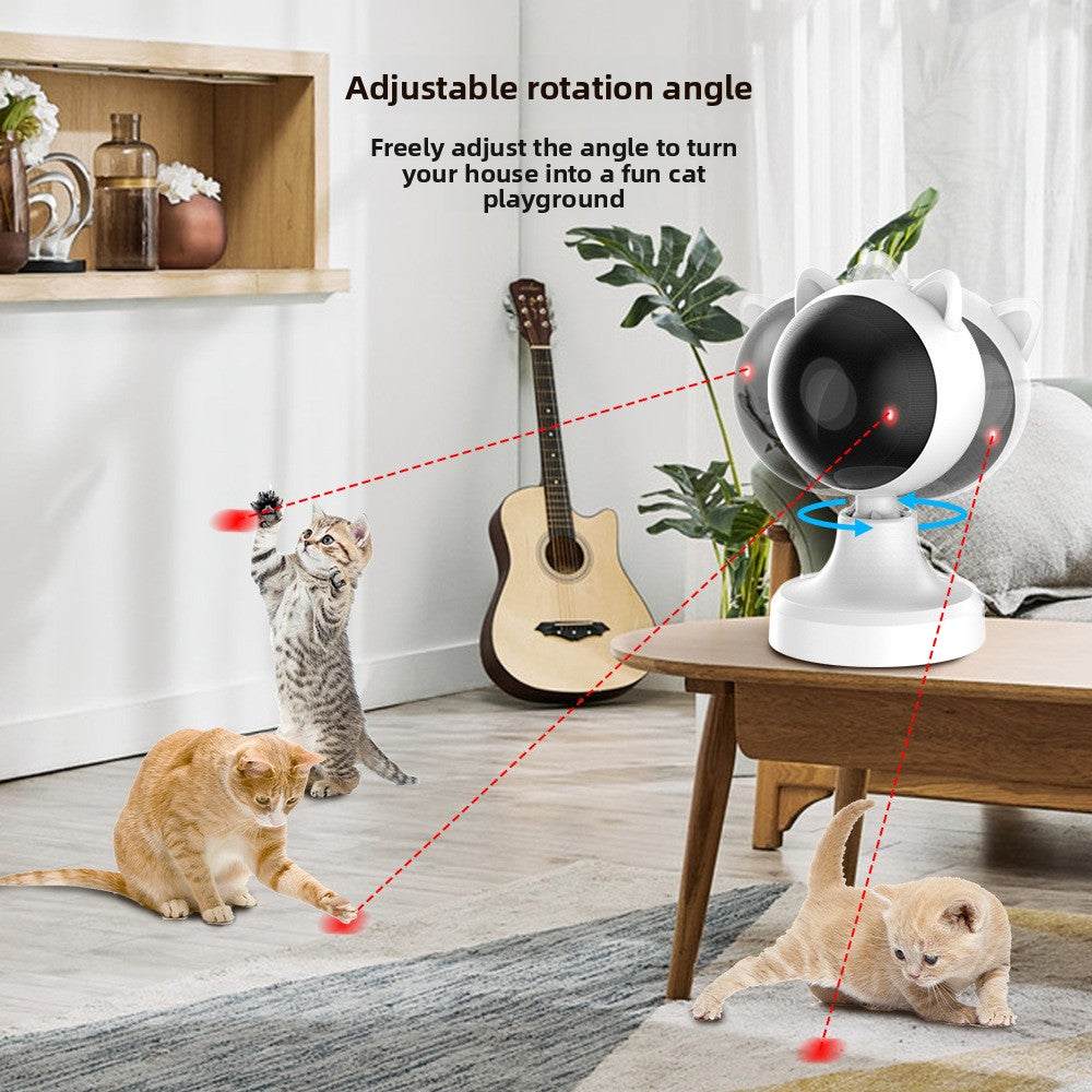 Rechargeable Automatic Laser Cat Toy with 2 Speed Modes