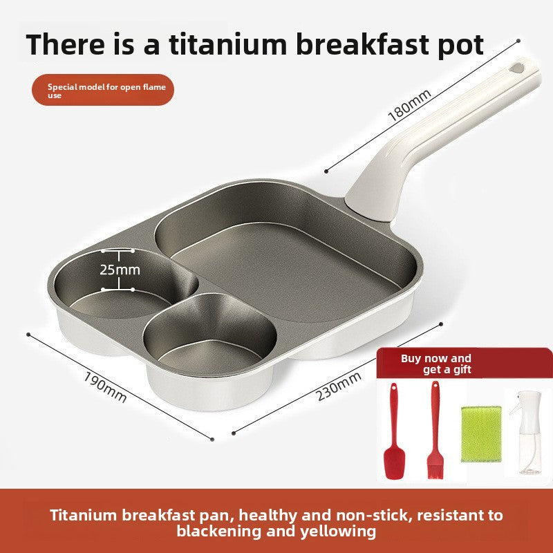 Non-Stick Breakfast Frying Pan – Four-Hole & 3-in-1 Models