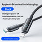 Smart Power-Off Braided Charging Cable with Indicator Light – 1.2m