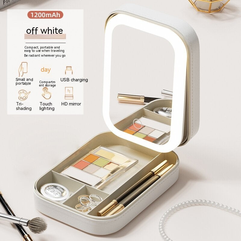 Glow Vanity Box | LED Mirror Makeup Organizer