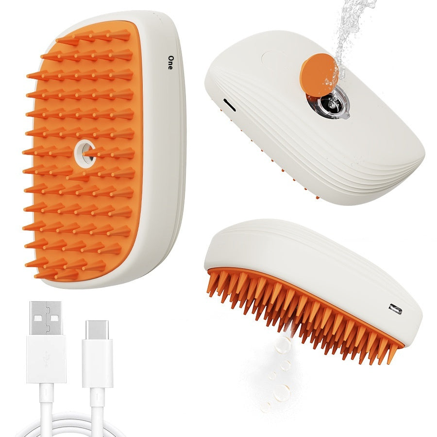 Steam Paw Cat Grooming Brush | 3-in-1 Steam Comb