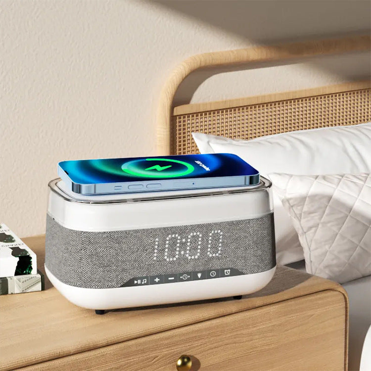 Glow Time 4-in-1 Smart Clock | Speaker & Wireless Charger