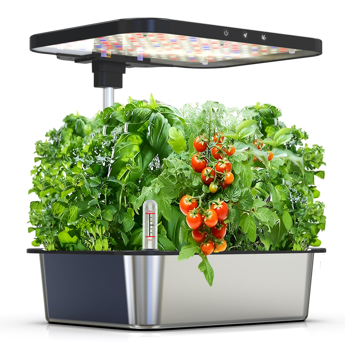 15-Pod Indoor Hydroponic Growing System with 24W LED Light