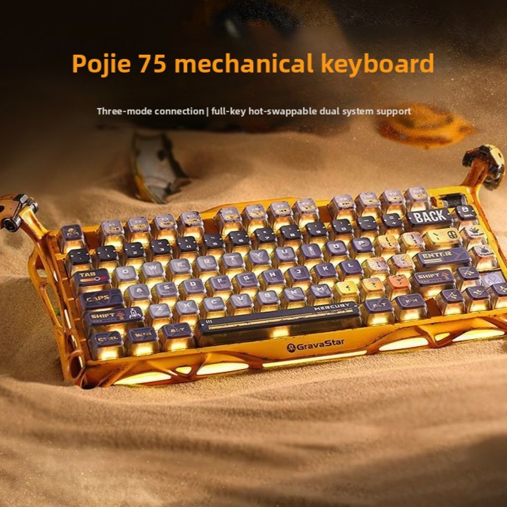 Tri-Mode Hot-Swappable Mechanical Gaming Keyboard with RGB