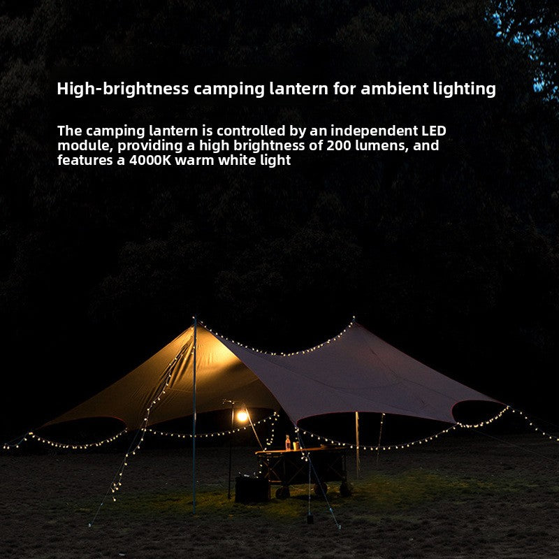 Rechargeable LED Camping String Lights – Warm & RGB Options