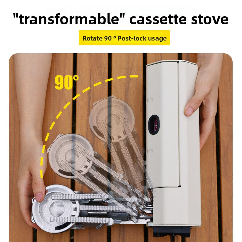 Portable Butane Camping Stove with Built-In Ignition