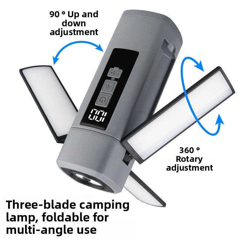 Rechargeable LED Camping Light with Magnetic Base & Hook