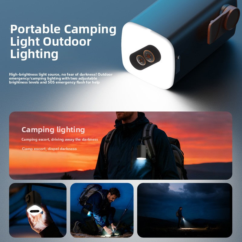 Portable Rechargeable Air Pump with Camping Light