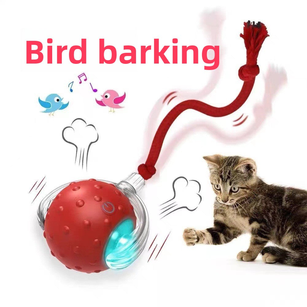 Interactive Rolling Cat Ball Toy – Rope & Plush Styles