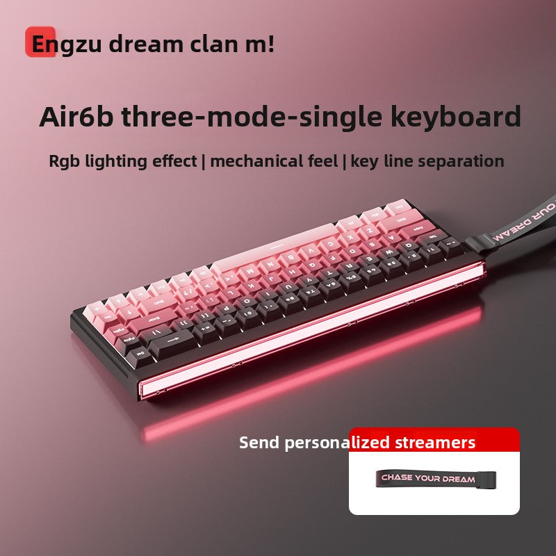 Mengzu Air68 Compact RGB Keyboard – Wired or Tri-Mode